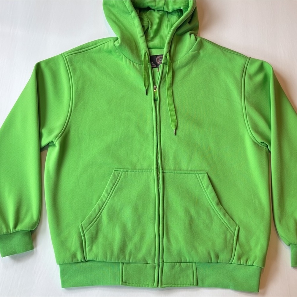 Sportier 1957 Green Zippered Hoodie 
Size XL